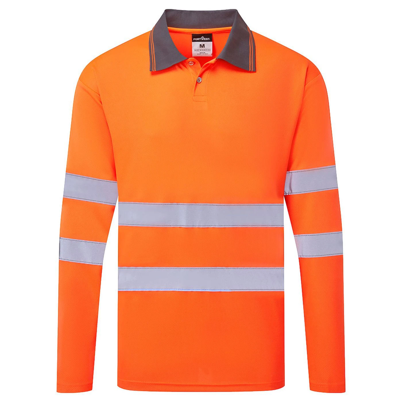ES277 - Tricou polo cu mânecă lungă ES1 Essential HiVis / Portwest / Tricouri, bluze, cămăși