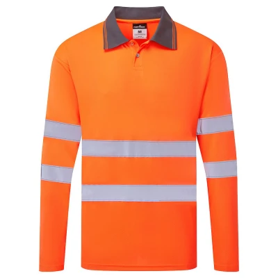 ES277 - Tricou polo cu mânecă lungă ES1 Essential HiVis / Portwest / Tricouri, bluze, cămăși