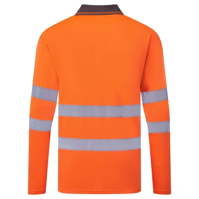ES277 - Tricou polo cu mânecă lungă ES1 Essential HiVis / Portwest / Tricouri, bluze, cămăși