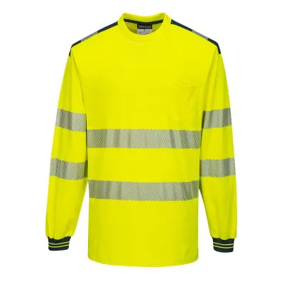 T185 - Tricou PW3 HiVis L/S / Portwest / Tricouri, bluze, cămăși