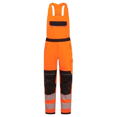 FR453 - Salopetă cu pieptar HiVis PW3 Modaflame Multi-Norm FR / Portwest / Pantaloni, salopete, colanți