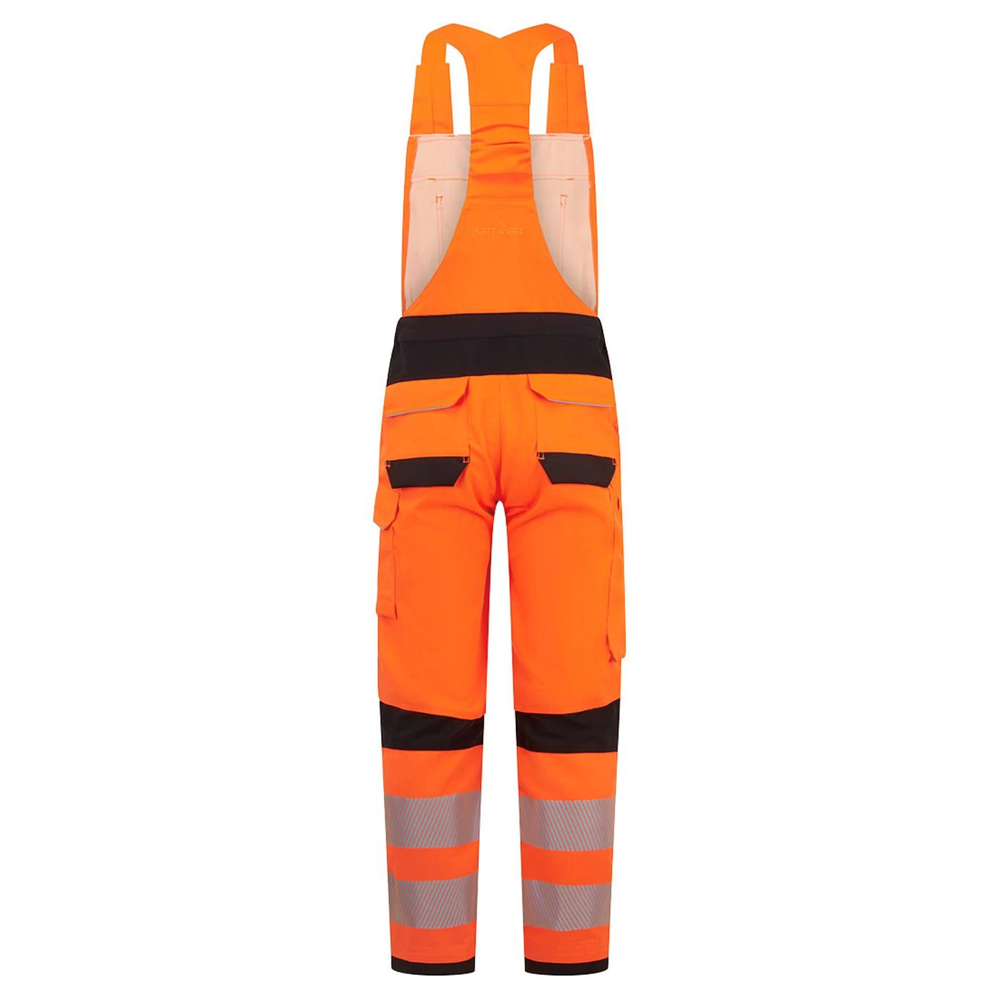 FR453 - Salopetă cu pieptar HiVis PW3 Modaflame Multi-Norm FR / Portwest / Pantaloni, salopete, colanți