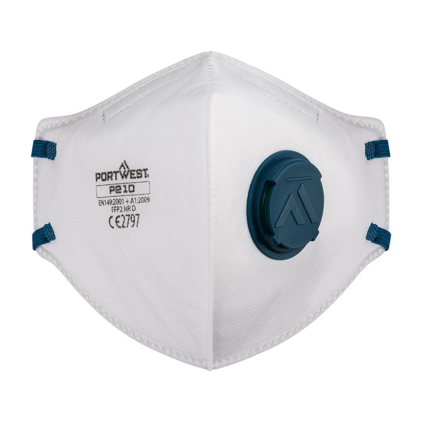 P210 - Set 3 măști FFP2 Dolomite cu valvă / Portwest / Semimăști simple cu supapă FFP2