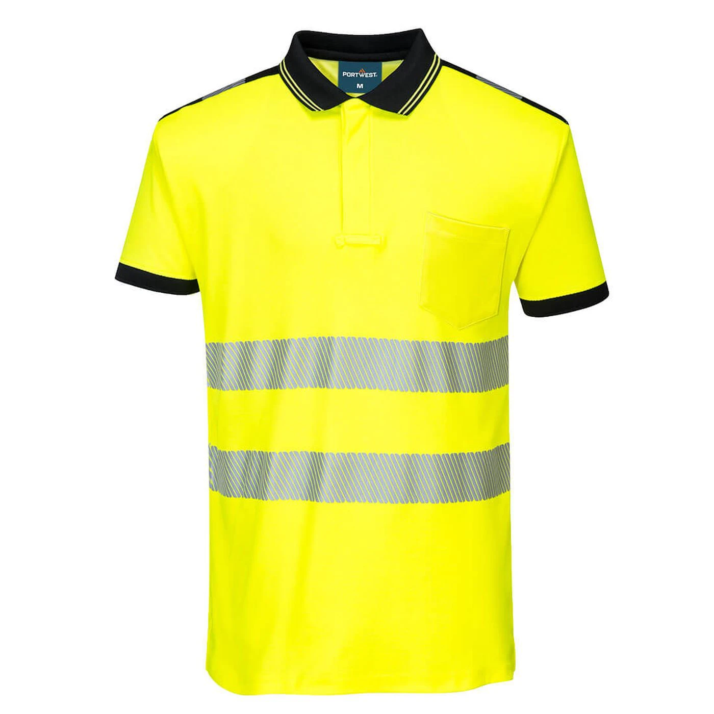 PW317 - Tricou polo PW3 HiVis Cotton Comfort / Portwest / Tricouri, bluze, cămăși
