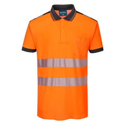 PW317 - Tricou polo PW3 HiVis Cotton Comfort / Portwest / Tricouri, bluze, cămăși