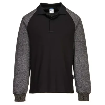 CR15 - Tricou Polo cu mâneci lungi rezistente la tăieturi / Portwest / Tricouri, bluze, cămăși