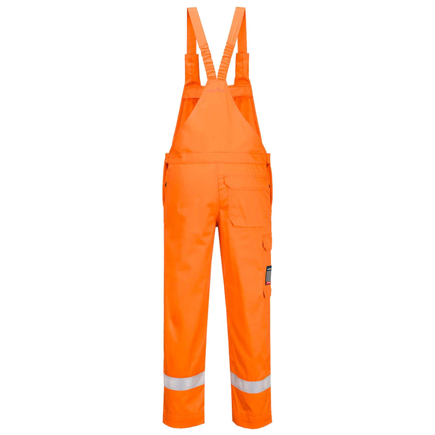 FR418 - Pantaloni ignifugi cu pieptar, rezistenți la substanțe chimice / Portwest / Pantaloni, salopete, colanți