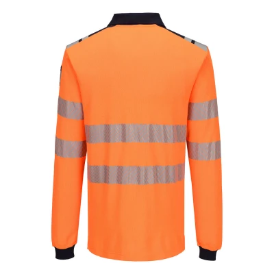 FR734 - Tricou polo antistatic cu mâneci lungi Modaflame HiVis / Portwest / Tricouri, bluze, cămăși