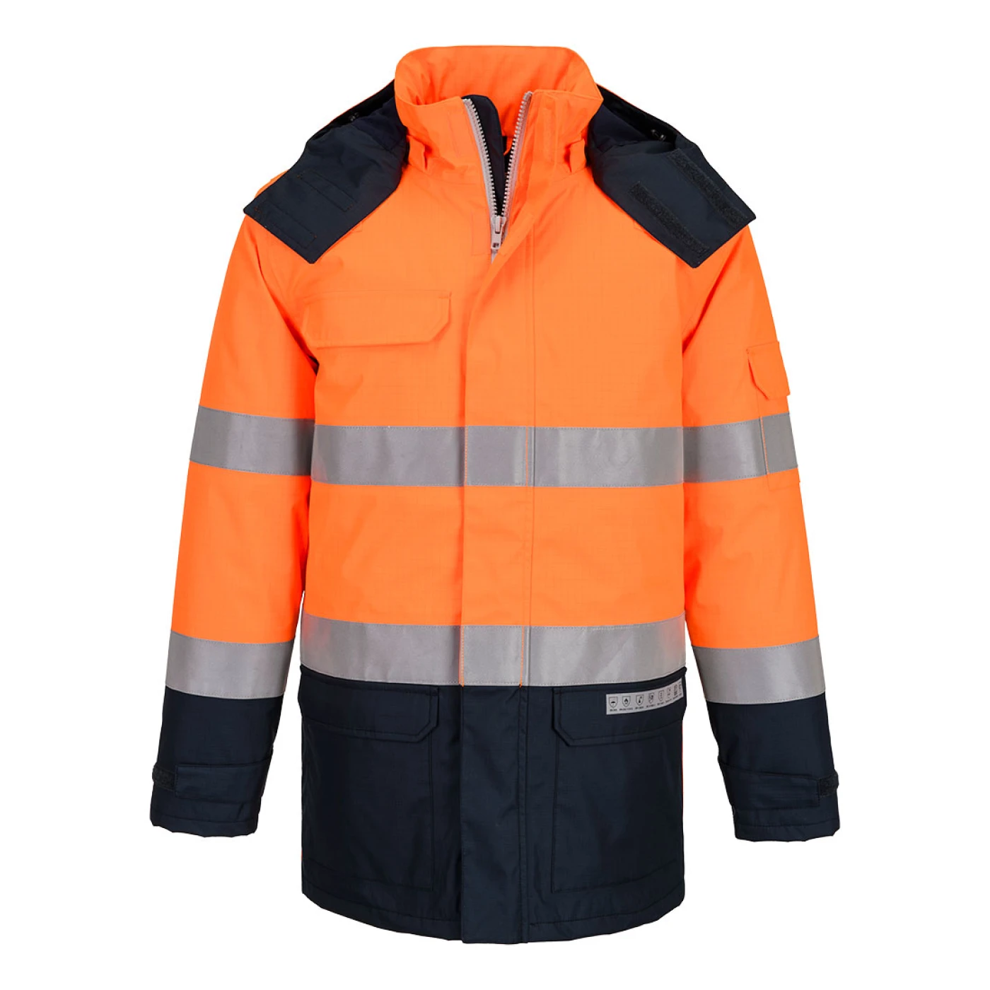 FR617 - Jachetă de iarnă Bizflame Rain+ Hi-Vis Multi-Norm Contrast FR / Portwest / Îmbrăcăminte de iarnă