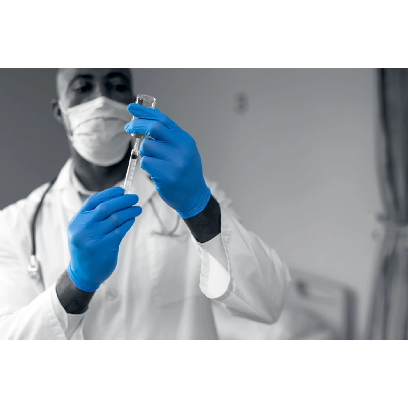 Mănuși de unică folosință de uz medical Unicare Nitrile (200s) / Unigloves / Mănuși de unică folosință
