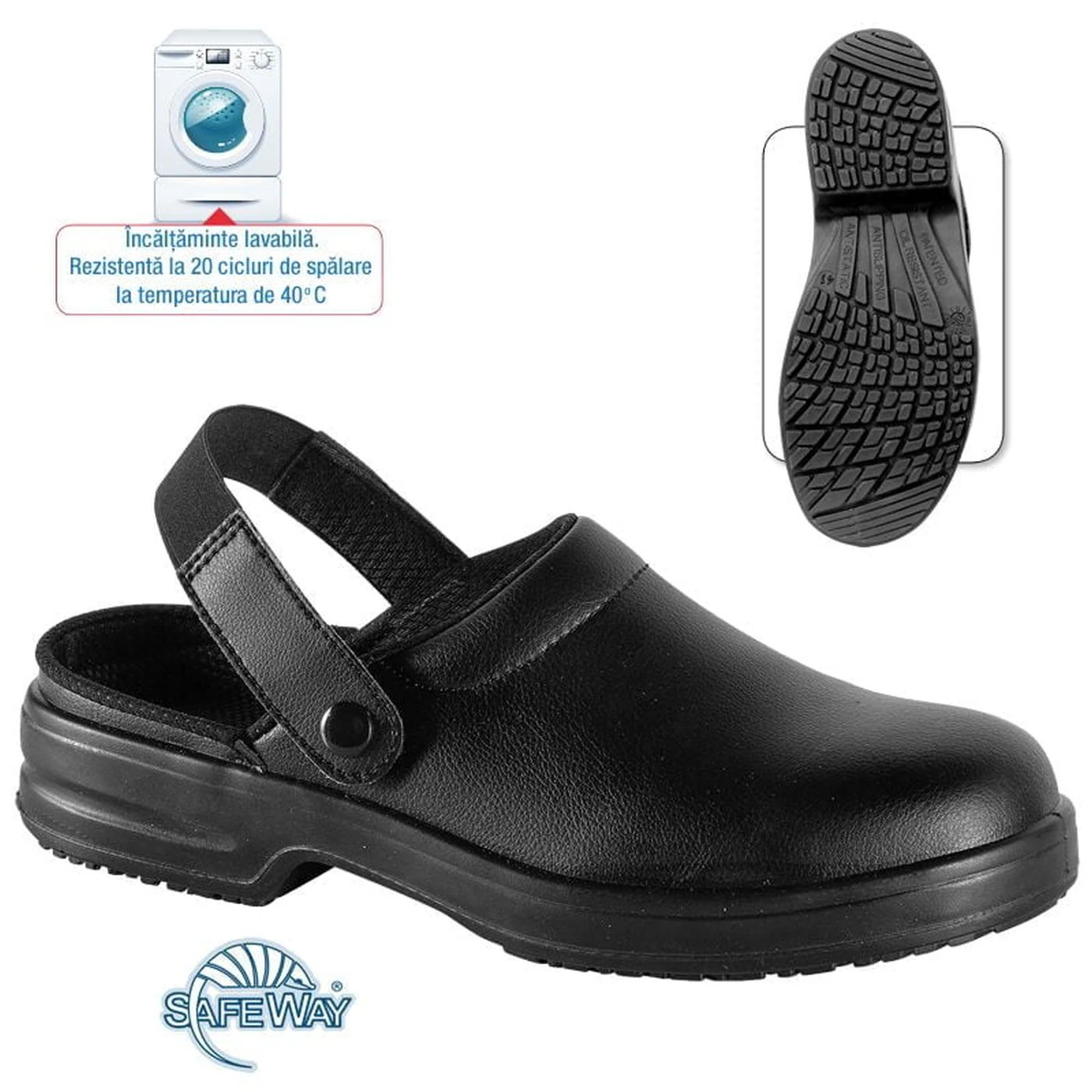 Saboți Safeway A713 Crocus SB E A FO SR / Safeway / Sandale de protecție, saboți de lucru, galoși din PVC