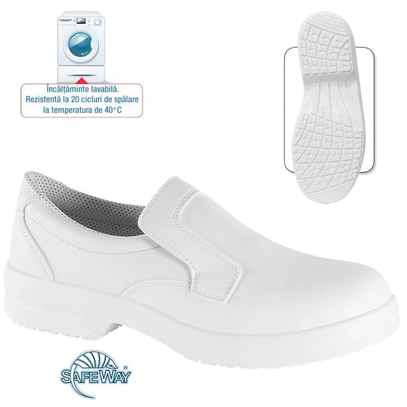 Pantofi Safeway P301 Iberis 01 SRC / Safeway / Încălțăminte albă