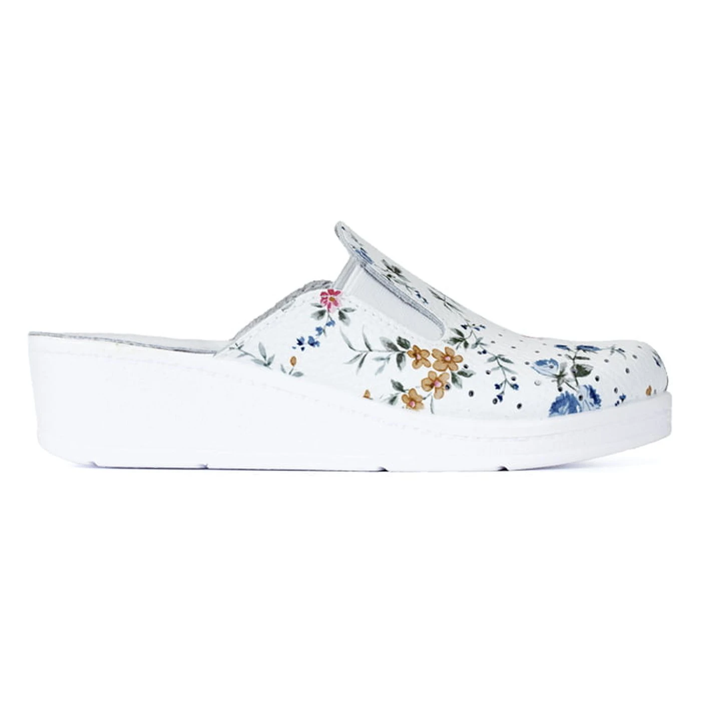 Saboți Goldenfit Floral Alice / Goldenfit / Sandale de protecție, saboți de lucru, galoși din PVC