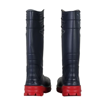 Cizma din PVC Exena Devil Blue Red S5 SRC / Exena / Cizme de protecție și de lucru