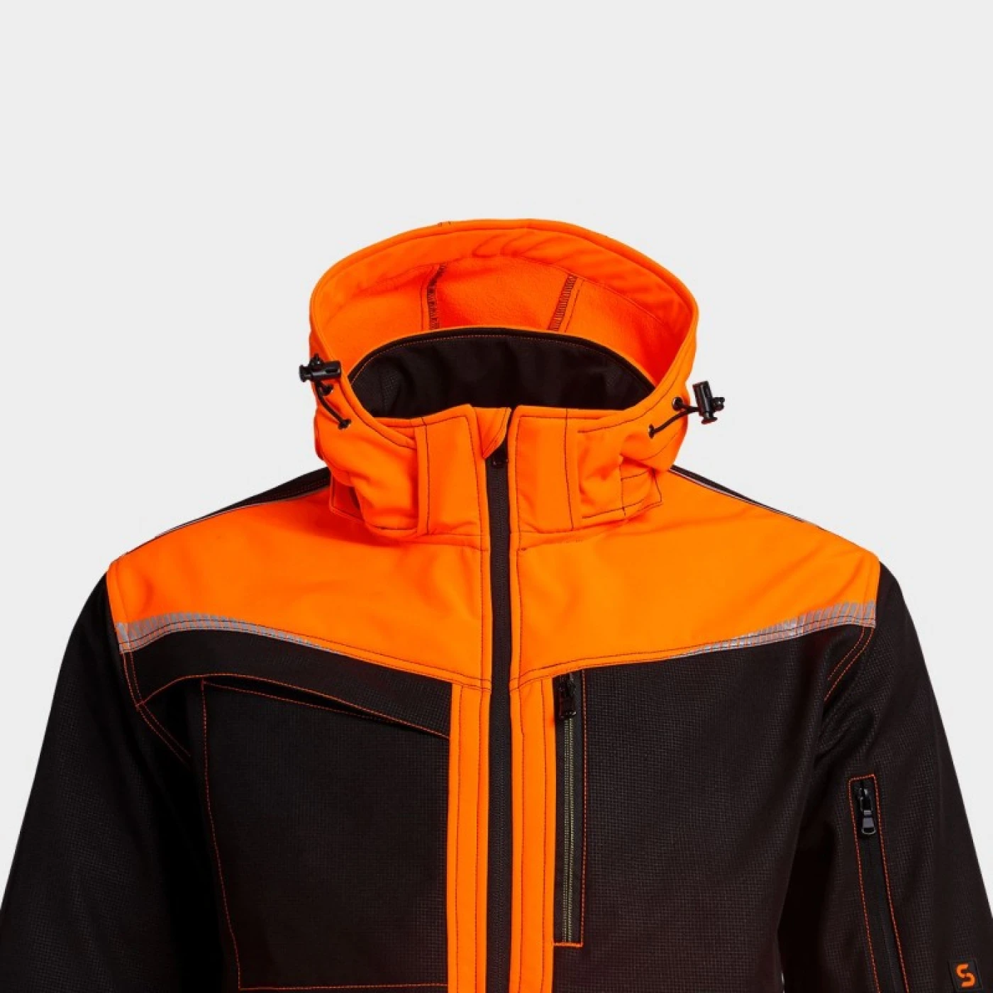 Jachetă softshell PRISMA 2.0 HV ORANGE/BLACK / Stenso / Jachete și geci