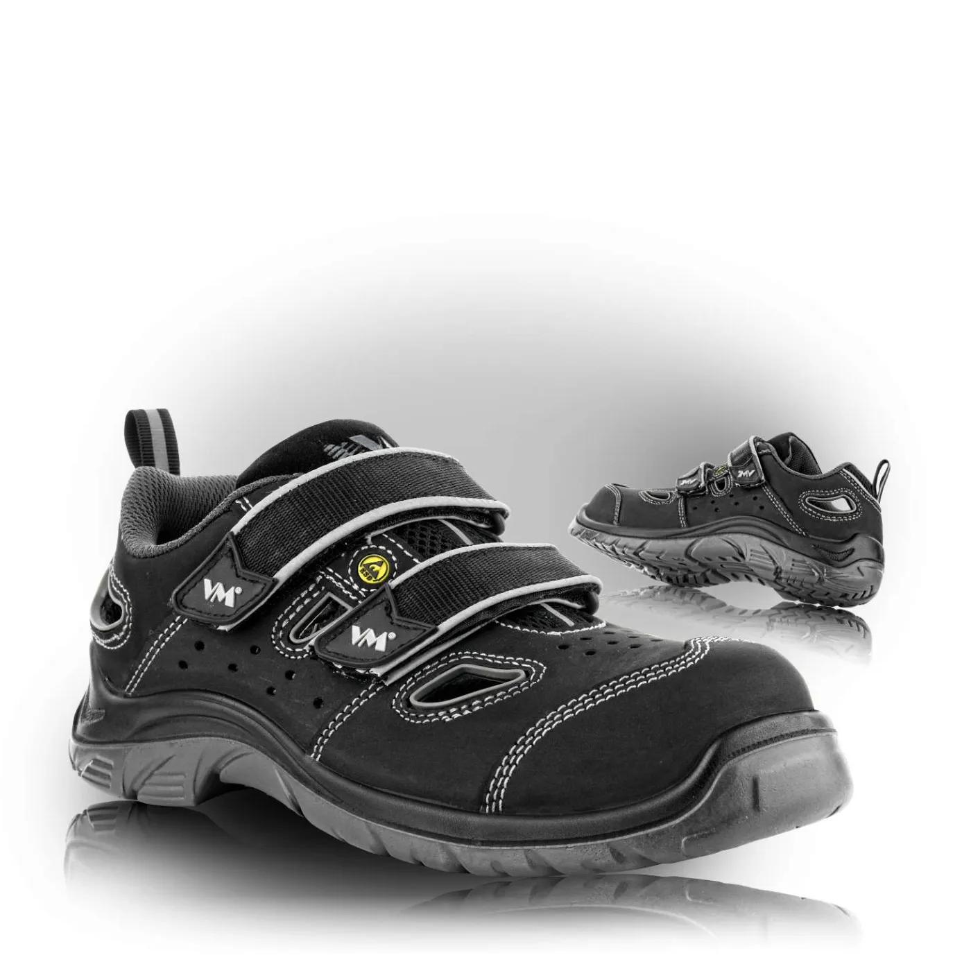Sandale de protecție LYON S1 ESD SRC / VM Footwear / Sandale de protecție, saboți de lucru, galoși din PVC