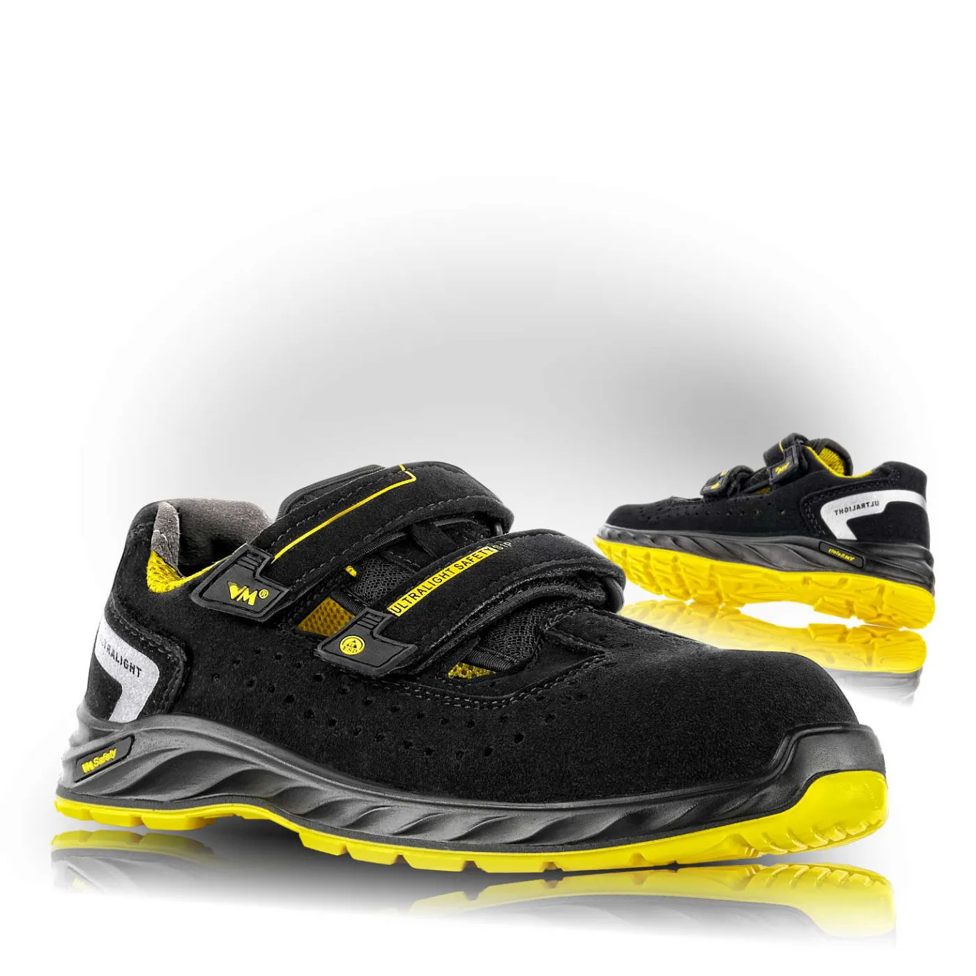 Sandale de protecție EDMONTON S1 PL FO SR ESD / VM Footwear / Sandale de protecție, saboți de lucru, galoși din PVC