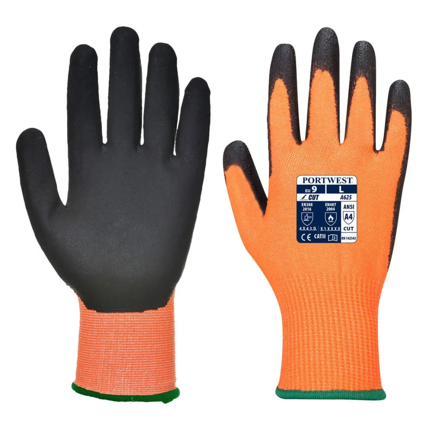 A625 - Mănuși antităiere PU Vis-Tex Cut Resistant / Portwest / Mănuși de protecție antităiere, antiînțepare