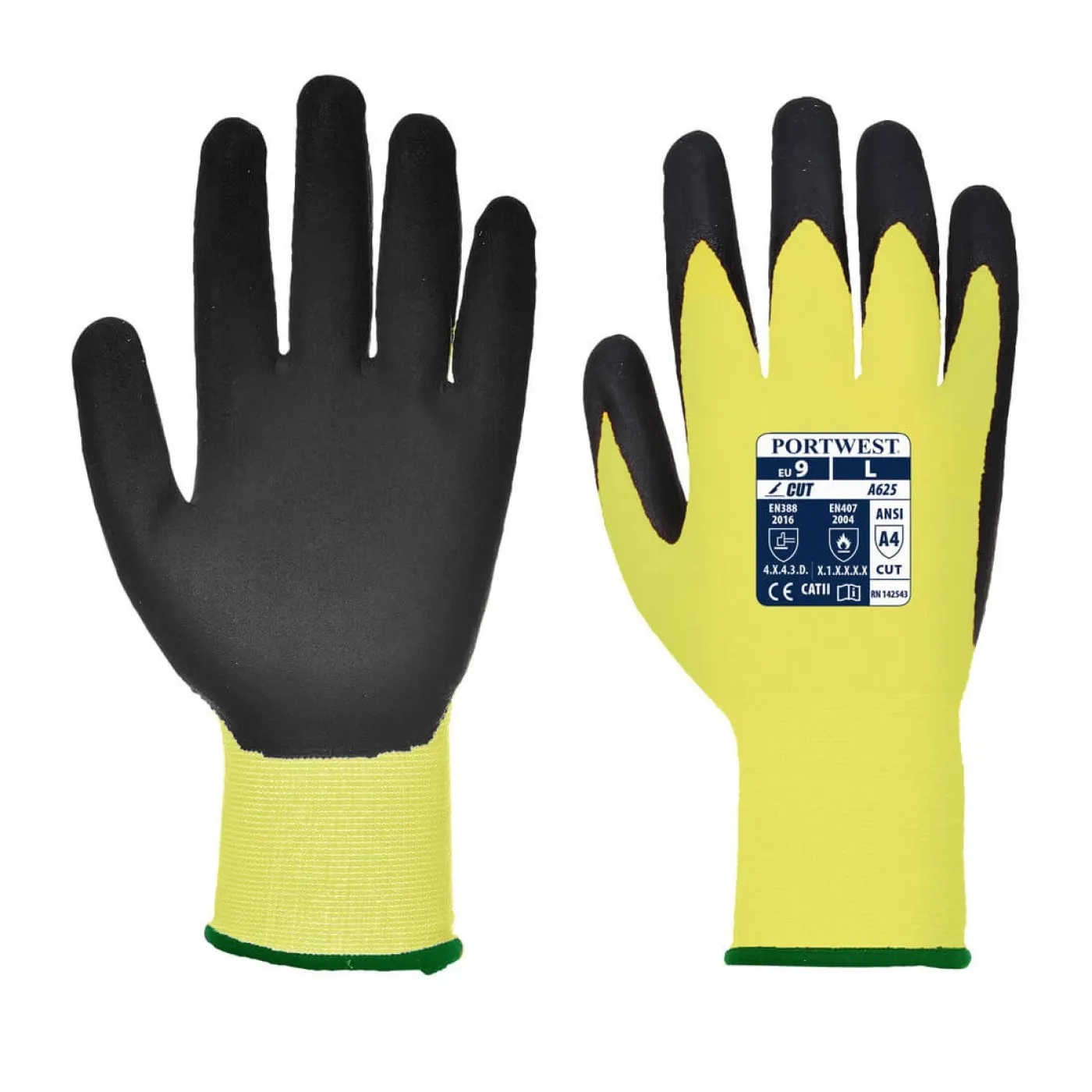 A625 - Mănuși antităiere PU Vis-Tex Cut Resistant / Portwest / Mănuși de protecție antităiere, antiînțepare