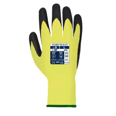 A625 - Mănuși antităiere PU Vis-Tex Cut Resistant / Portwest / Mănuși de protecție antităiere, antiînțepare