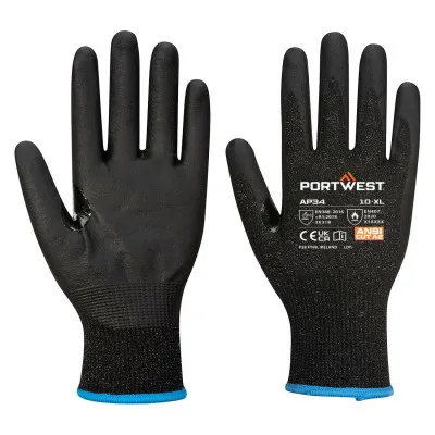 AP34 - Mănuși Touchscreen PU (12 perechi) / Portwest / Mănuși de protecție din material textil impregnate