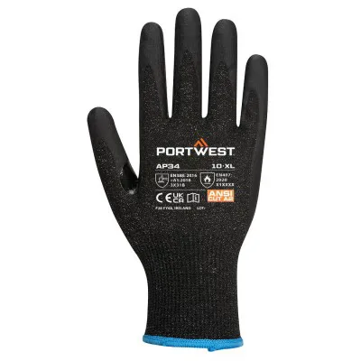 AP34 - Mănuși Touchscreen PU (12 perechi) / Portwest / Mănuși de protecție din material textil impregnate