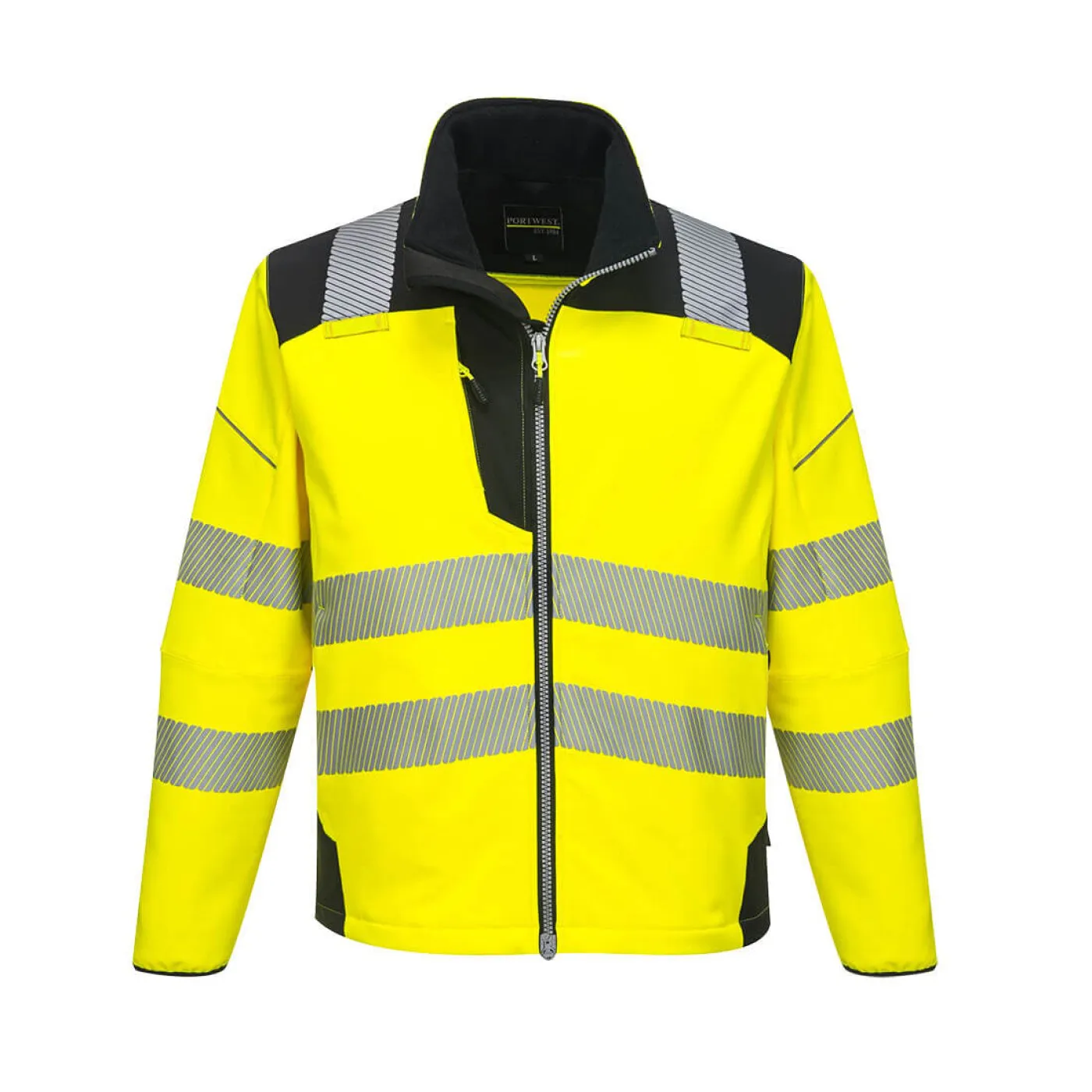 T402 - Jachetă PW3 Softshell Vision HiVis / Portwest / Jachete și geci