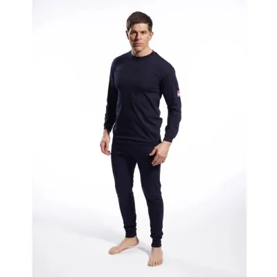 FR10 - Tricou Polo cu mâneci lungi, ignifug și antistatic / Portwest / Îmbrăcăminte antistatică și ignifugă
