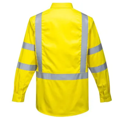 FR95 - Cămașă Bizflame FR HiVis 88/12 / Portwest / Îmbrăcăminte antistatică și ignifugă