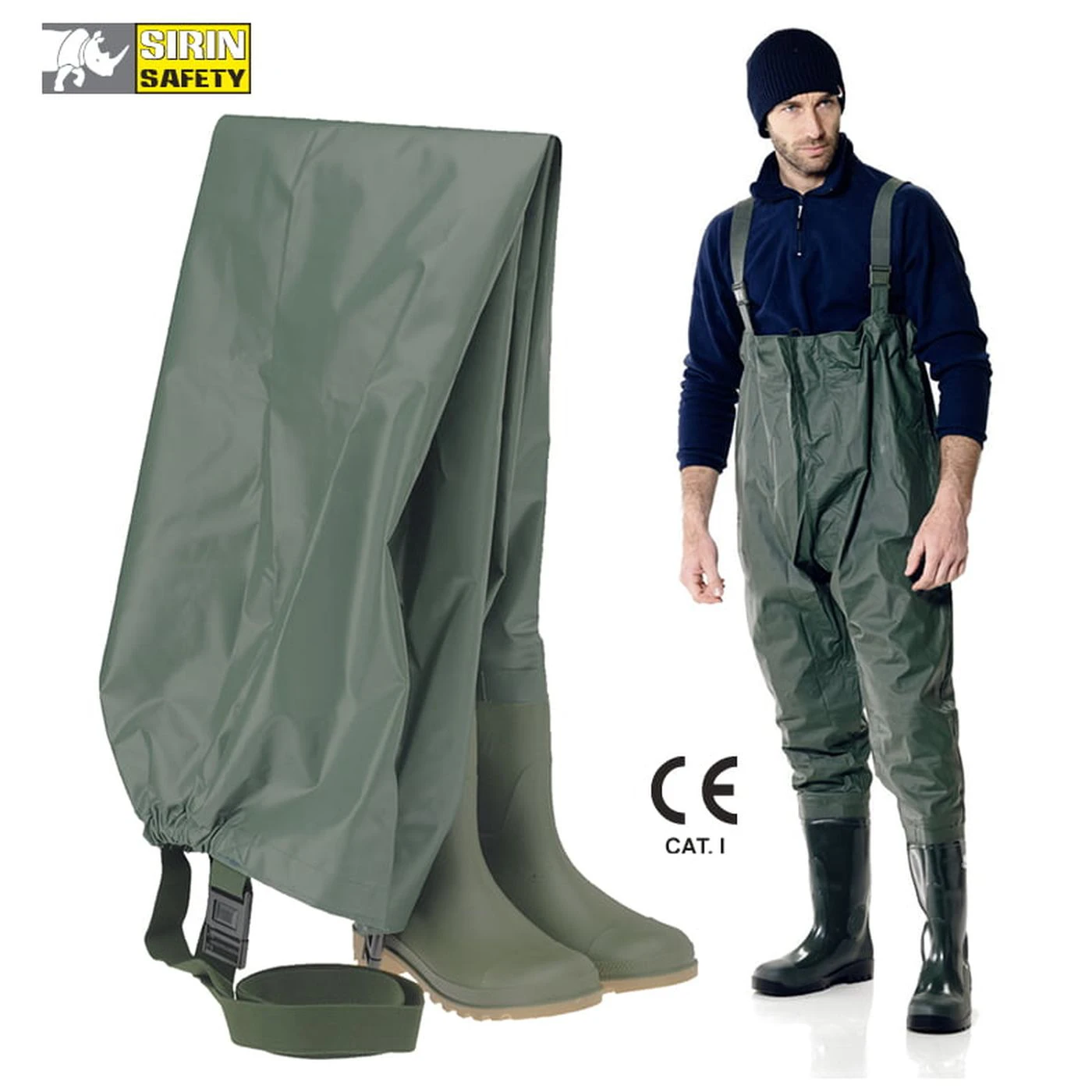Cizme cu pieptar din PVC Sirin WADERS S5 SRC / Sirin Safety / Cizme de protecție și de lucru