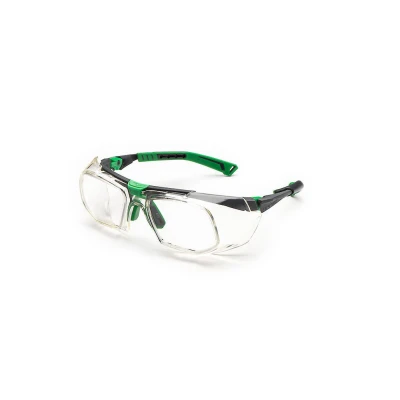 Ochelari de protecție cu dioptrii 5X1 RX - Green - Progressive CR39 / Univet / Ochelari de protecție cu dioptrii