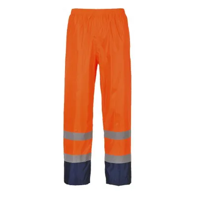 H444 - Pantaloni de ploaie HiVis Classic Contrast / Portwest / Pantaloni, salopete, colanți
