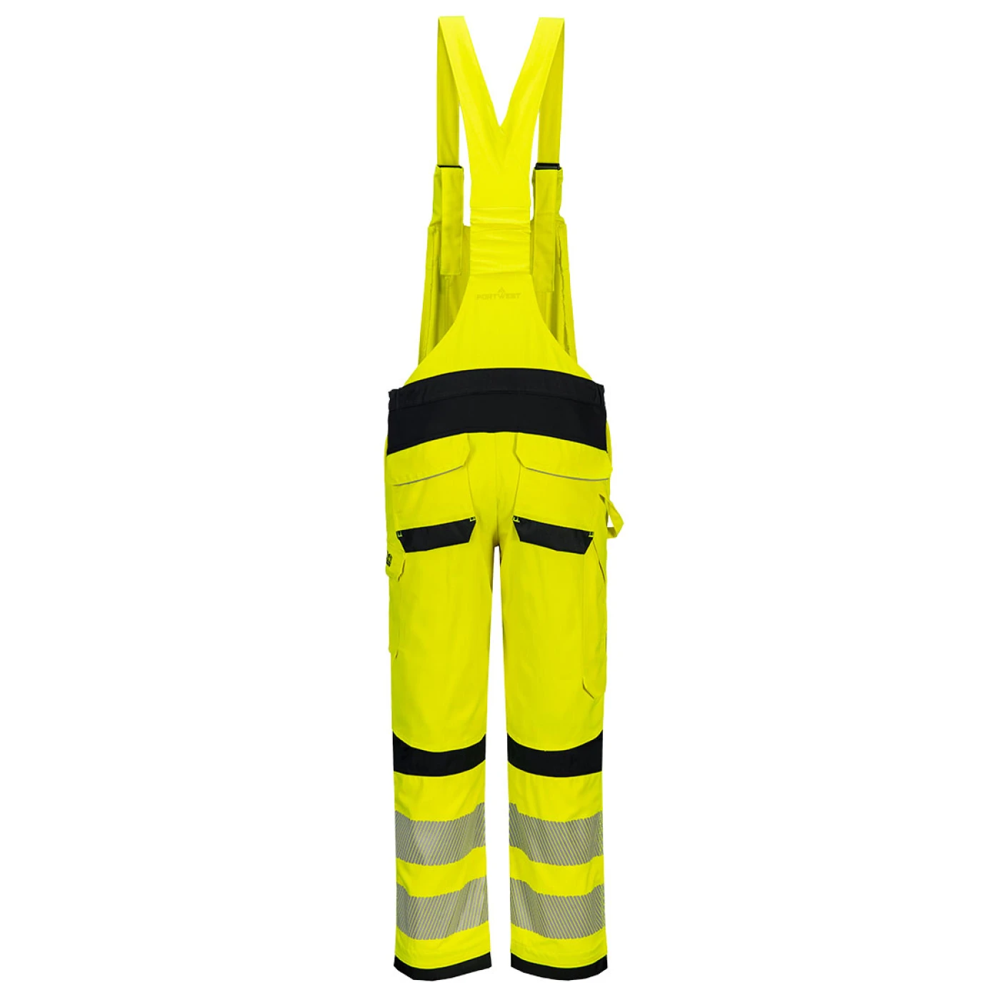 FR420 - Pantaloni ignifugi cu pieptar HiVis PW3 Modaflame Multi-Norm / Portwest / Îmbrăcăminte antistatică și ignifugă