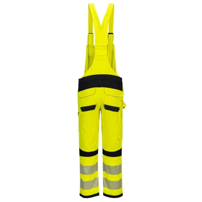 FR420 - Pantaloni ignifugi cu pieptar HiVis PW3 Modaflame Multi-Norm / Portwest / Îmbrăcăminte antistatică și ignifugă