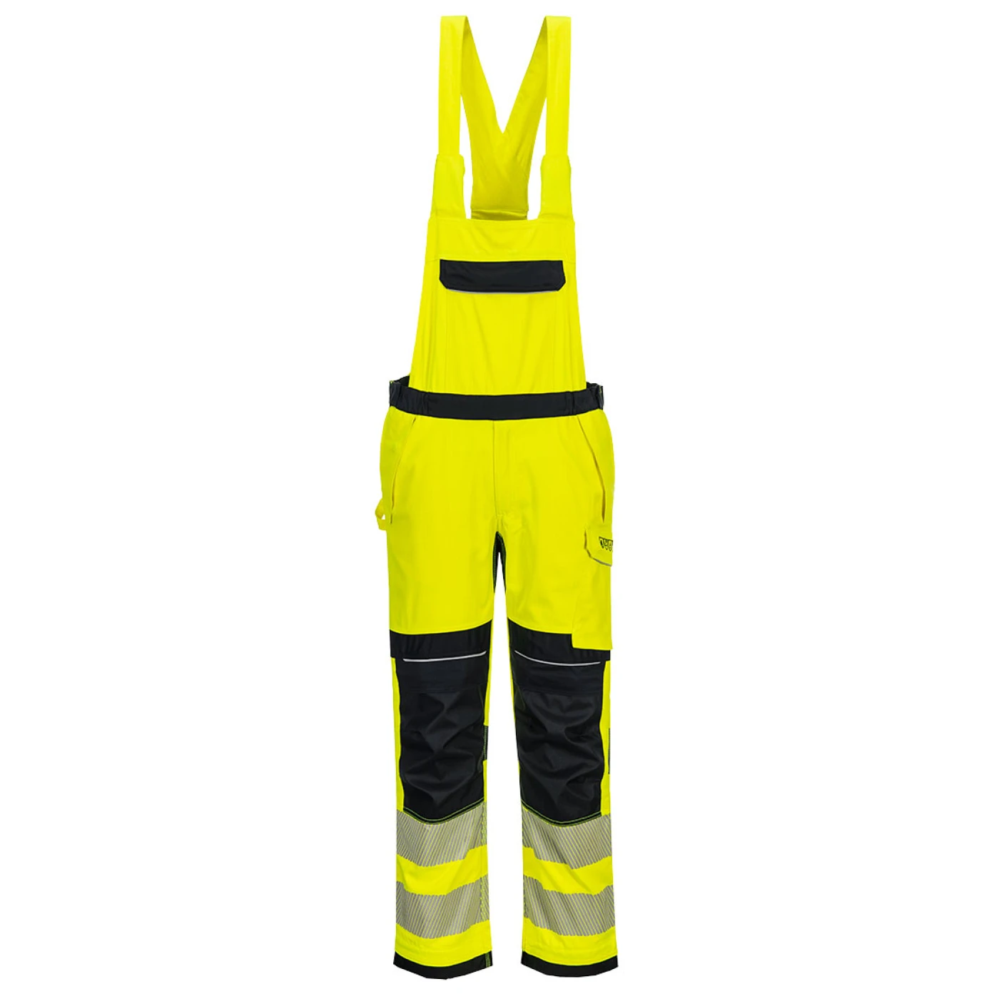 FR420 - Pantaloni ignifugi cu pieptar HiVis PW3 Modaflame Multi-Norm / Portwest / Îmbrăcăminte antistatică și ignifugă
