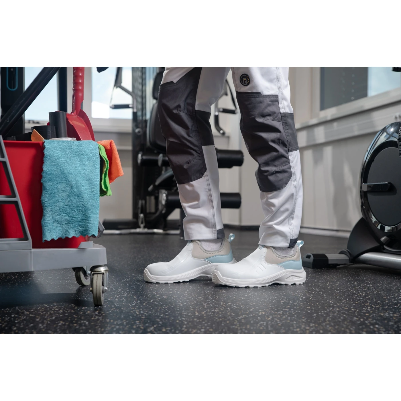 Pantofi de protecție albi HYGOSAFE S2 ESD SR / Cerva / Încălțăminte de protecție S2