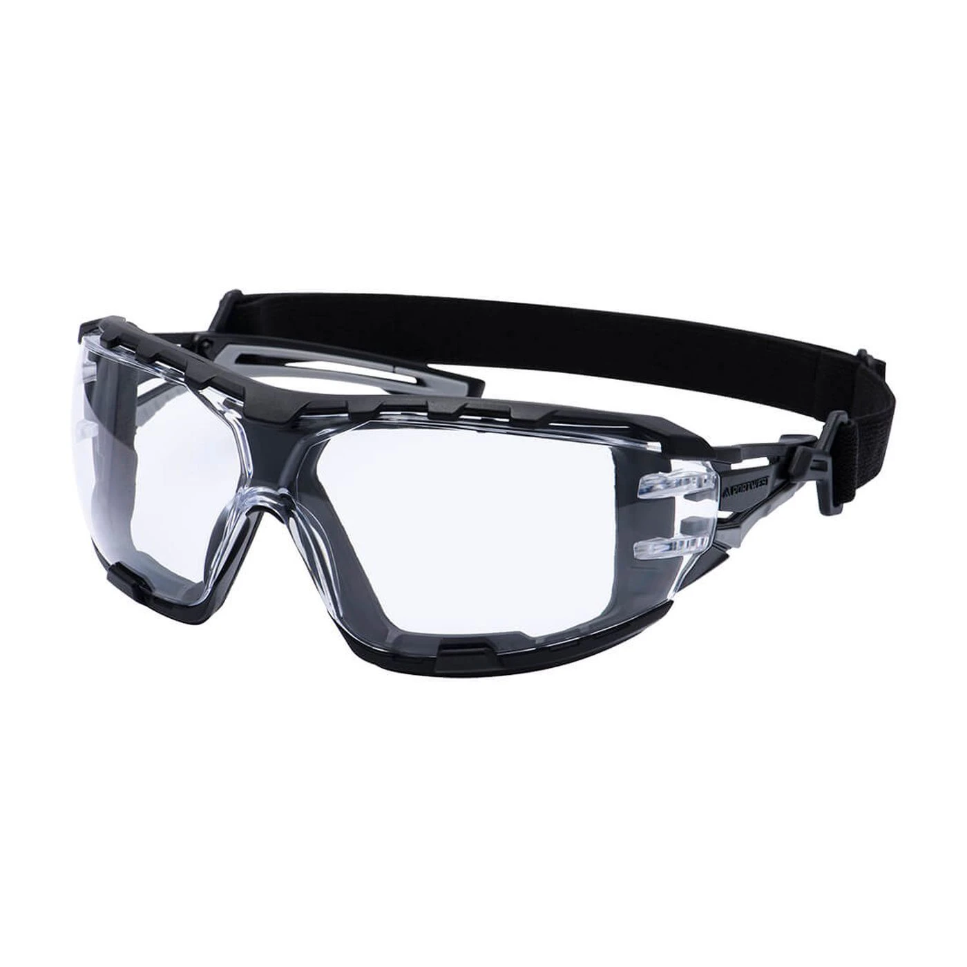 PR02 - Ochelari de protecție Wraparound Plus cu lentile oglindă / Portwest / Ochelari de protecție cu lentile transparente