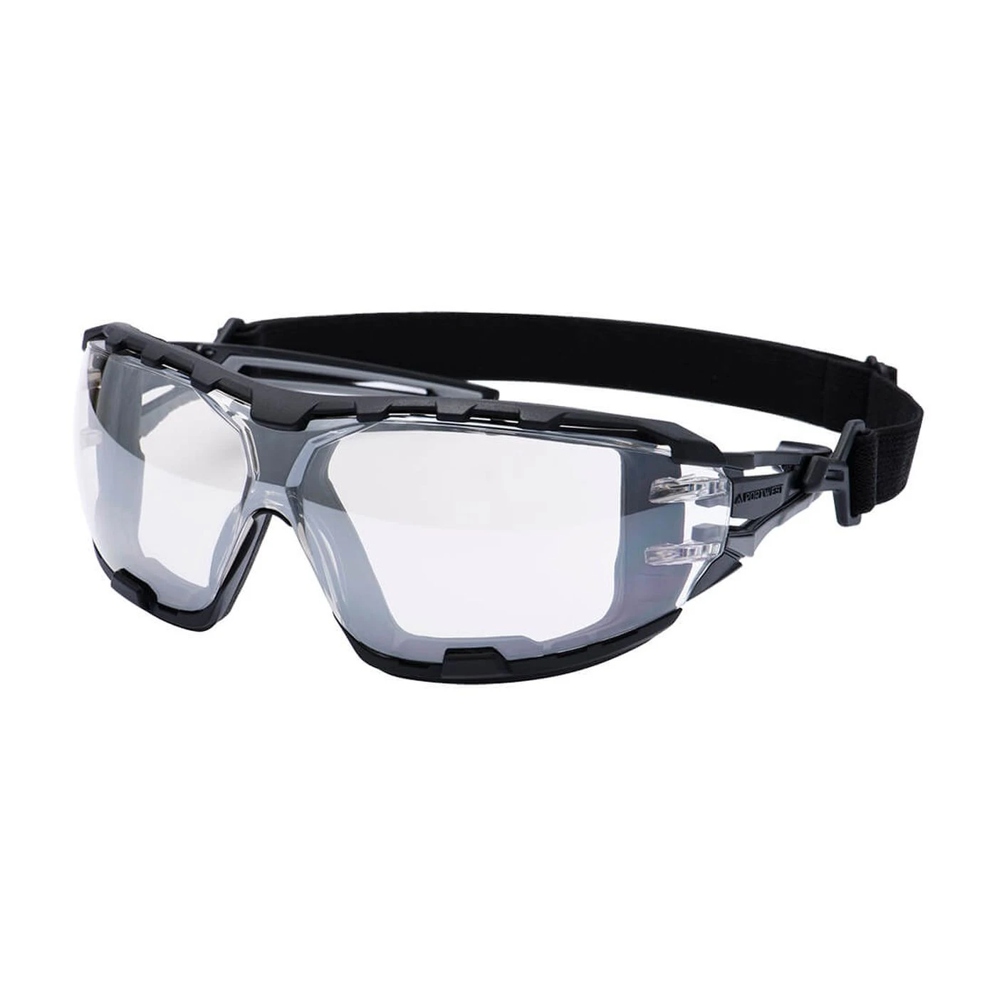 PR02 - Ochelari de protecție Wraparound Plus cu lentile oglindă / Portwest / Ochelari de protecție cu lentile transparente