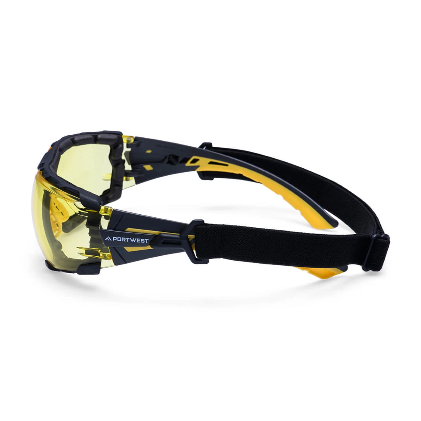 PS28 - Ochelari de protecție cu șnur de prindere Tech Look Pro KN / Portwest / Ochelari de protecție cu lentile galbene