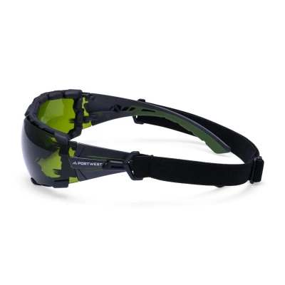PS28 - Ochelari de protecție cu șnur de prindere Tech Look Pro KN / Portwest / Ochelari de protecție cu lentile galbene