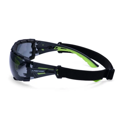 PS28 - Ochelari de protecție cu șnur de prindere Tech Look Pro KN / Portwest / Ochelari de protecție cu lentile galbene
