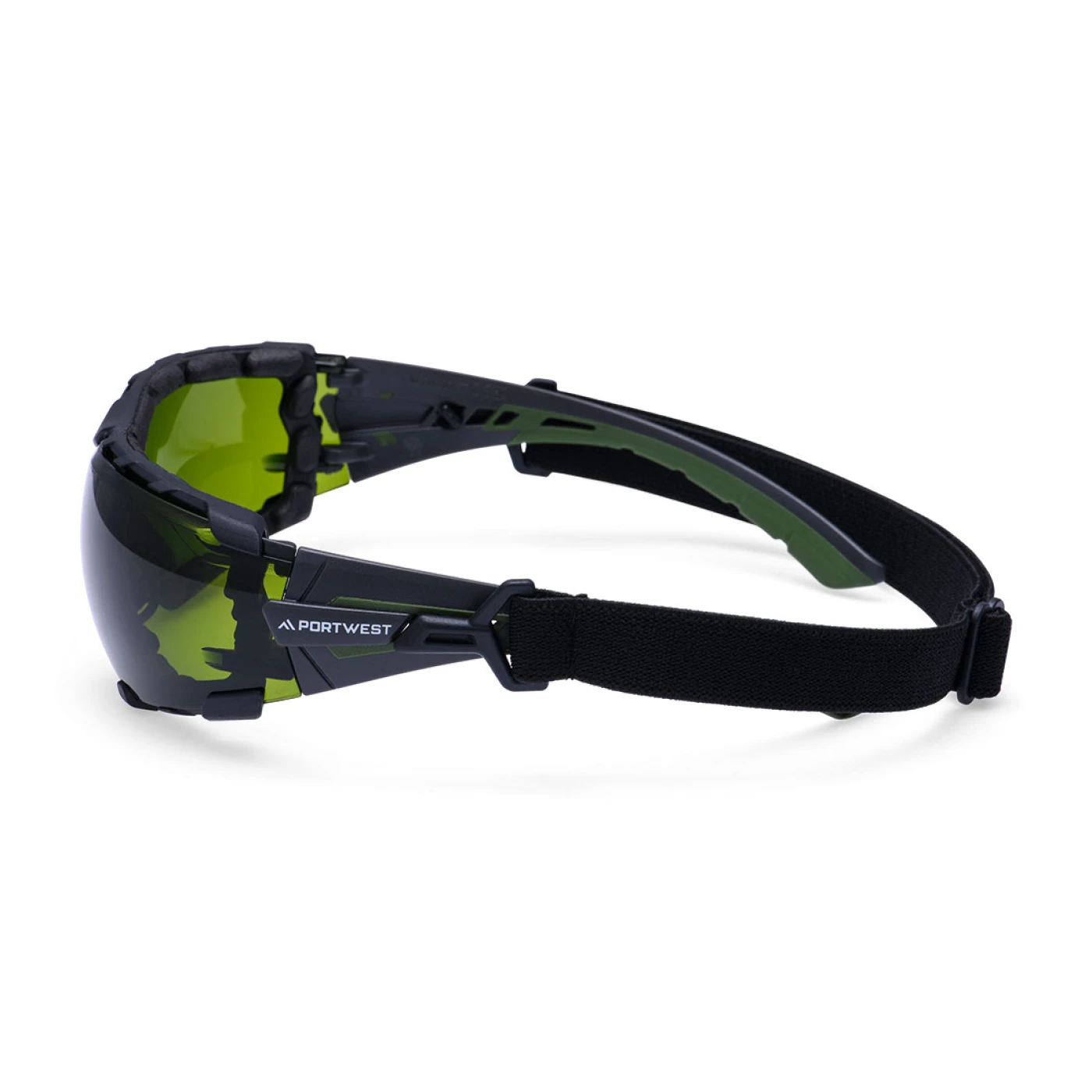 PS28 - Ochelari de protecție cu șnur de prindere Tech Look Pro KN cu lentile verzi / Portwest / Ochelari de protecție cu lentile galbene