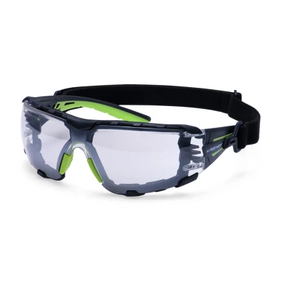 PS28 - Ochelari de protecție cu șnur de prindere Tech Look Pro KN cu lentile verzi / Portwest / Ochelari de protecție cu lentile galbene
