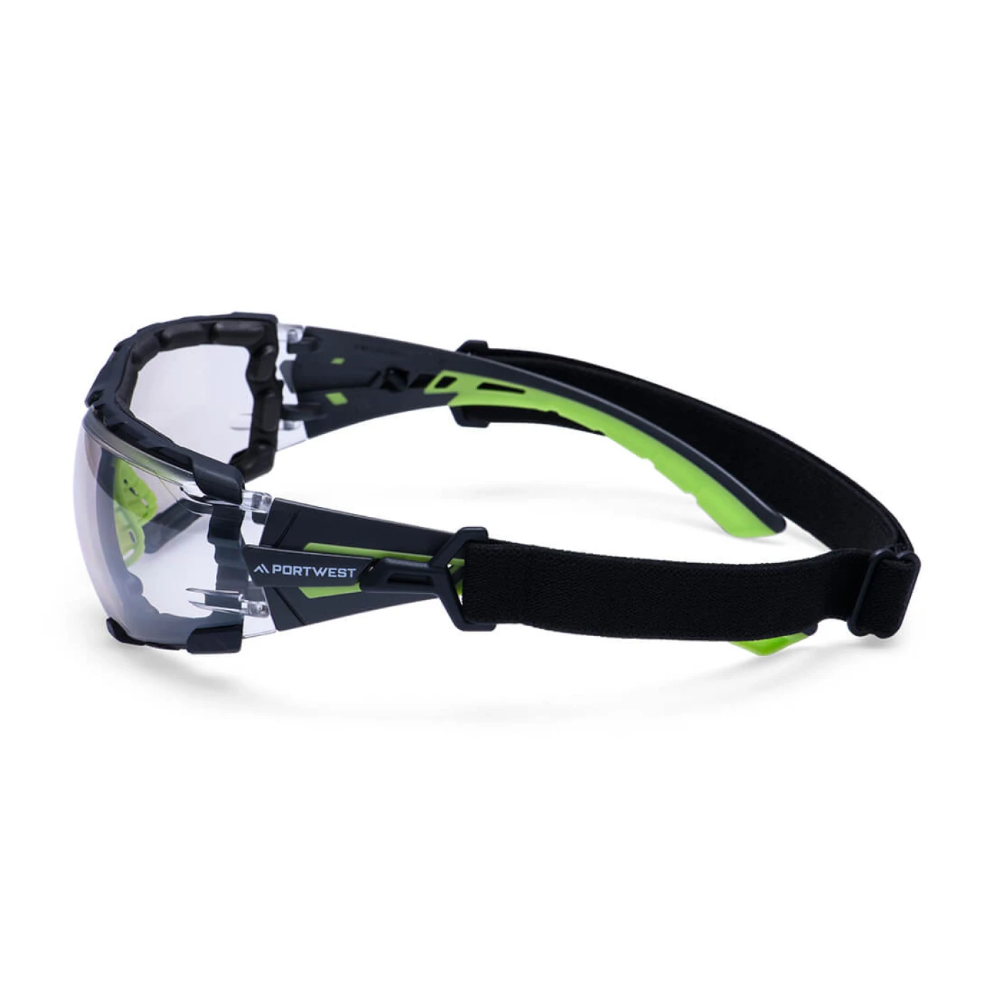 PS28 - Ochelari de protecție cu șnur de prindere Tech Look Pro KN cu lentile verzi / Portwest / Ochelari de protecție cu lentile galbene