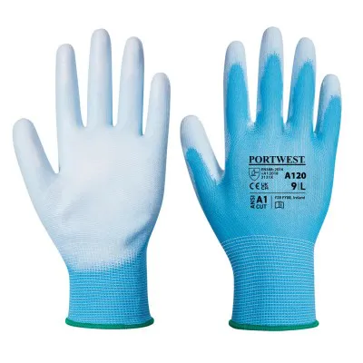 A120 - Mănuși PU Palm / Portwest / Mănuși de protecție din material textil impregnate