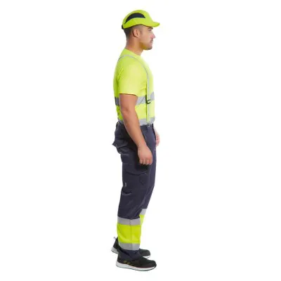 E049 - Pantaloni HiVis Combat bicolor / Portwest / Pantaloni, salopete, colanți