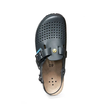 Saboți de lucru NATURE 4045 OB SR A FO ESD / Abeba / Sandale de protecție, saboți de lucru, galoși din PVC