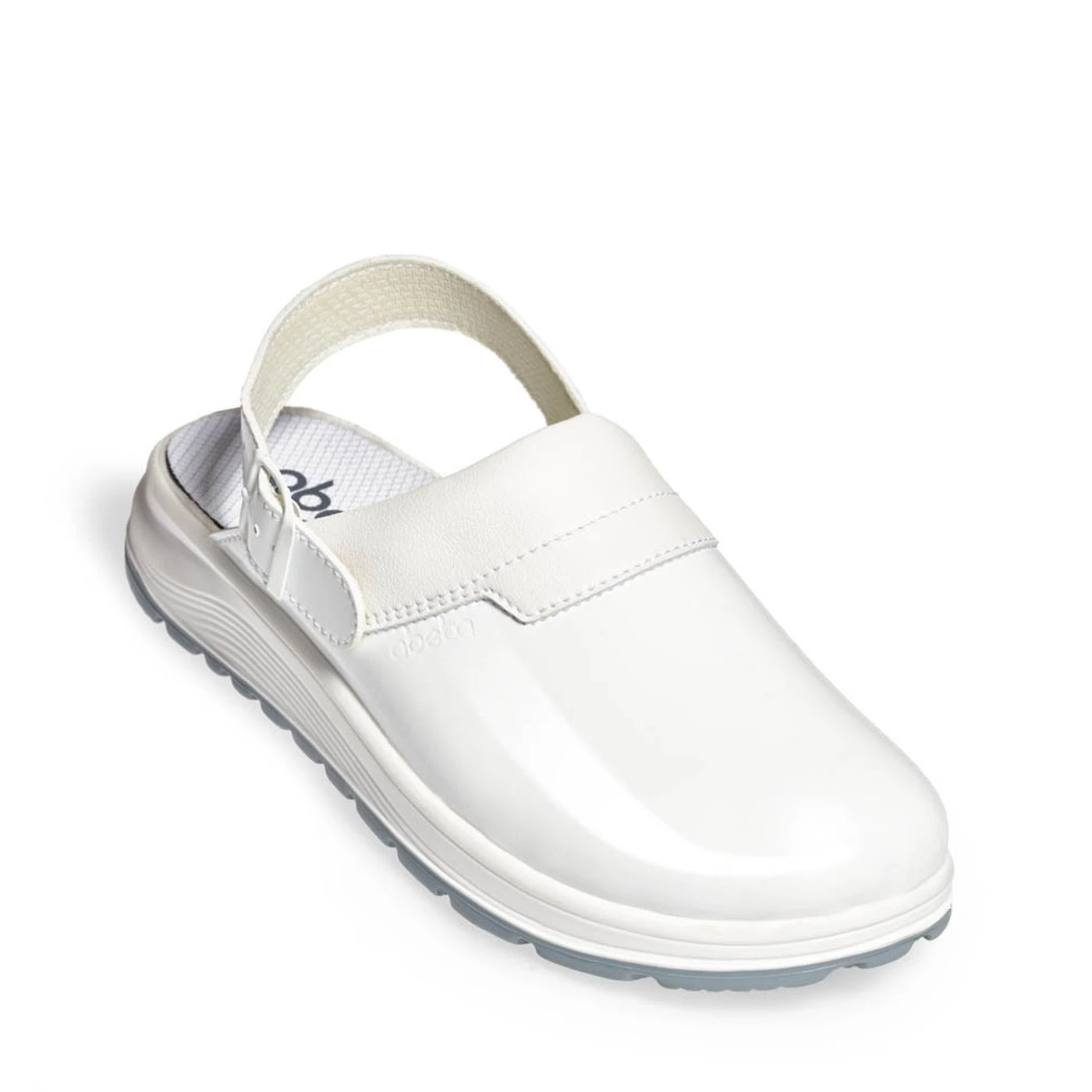 Saboți albi din microfibră Abeba 87620 A E FO SRC / Abeba / Sandale de protecție, saboți de lucru, galoși din PVC