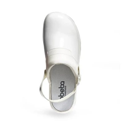 Saboți albi din microfibră Abeba 87620 A E FO SRC / Abeba / Sandale de protecție, saboți de lucru, galoși din PVC