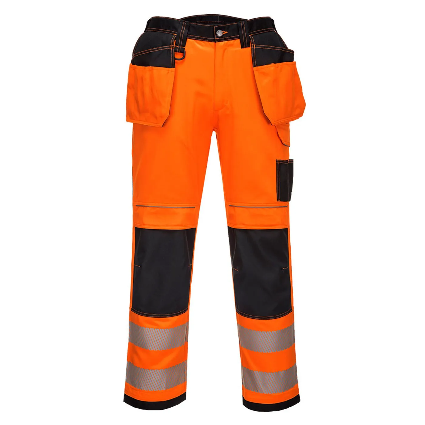 T501 - Pantaloni PW3 de lucru Holster HiVis / Portwest / Pantaloni, salopete, colanți